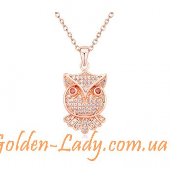кулон-сова "Chrystal owl"