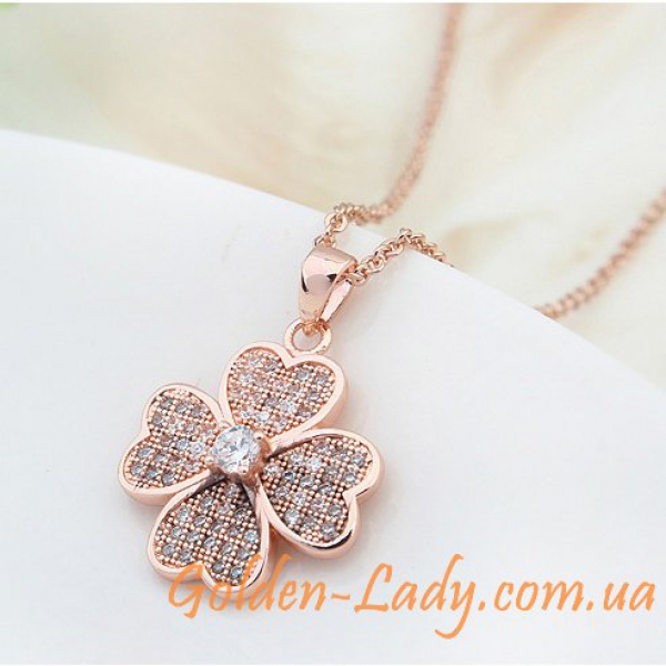 Кулон "Love Flower" в виде цветка из сердечек