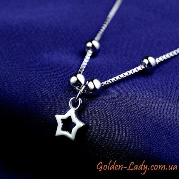 Срібний браслет "Stars Deluxe"