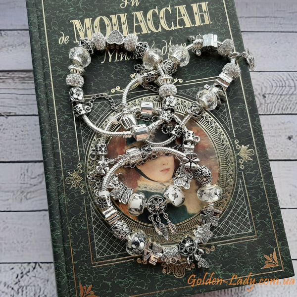 Браслеты в стиле PANDORA "Charms of Nature"