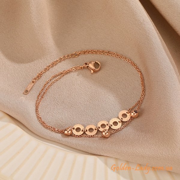 Браслет на ногу "Bvlgari Style II"
