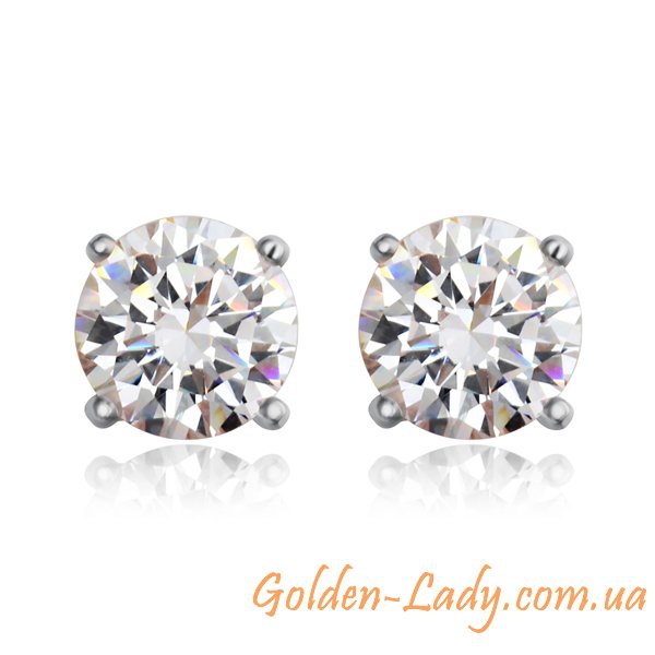 Серьги Classic New II Platinum