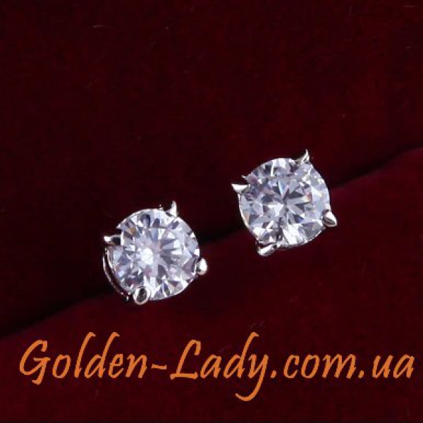Серьги Classic New II Platinum