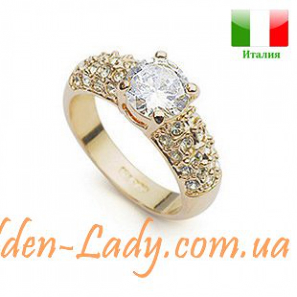 Кольцо с кристаллами Swarovski "Merlini Luxury"