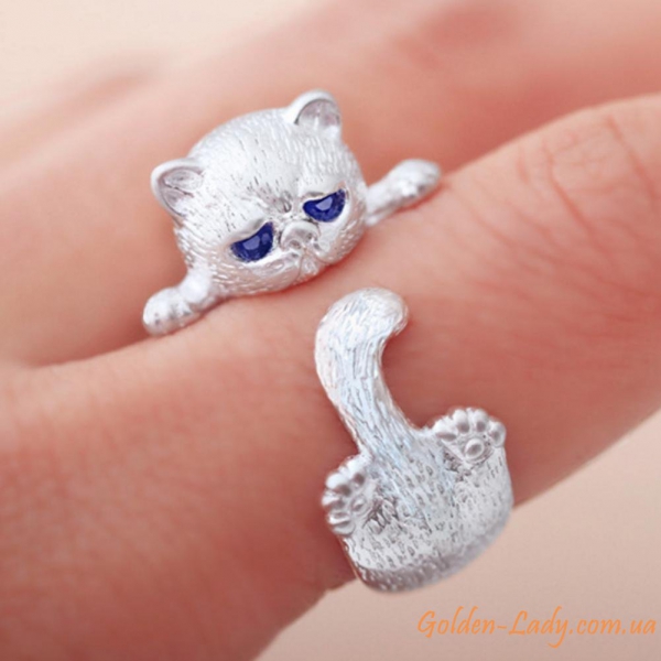 Кольцо в виде кота "Kitten"