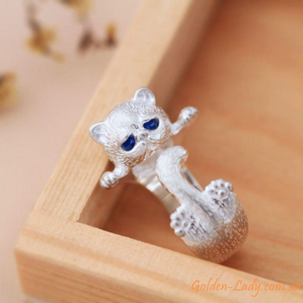 Кольцо в виде кота "Kitten"
