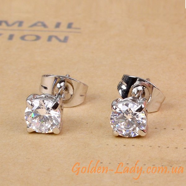 Серьги Classic New II Platinum