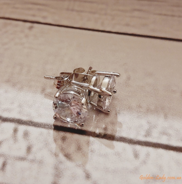 Серьги Classic New II Platinum
