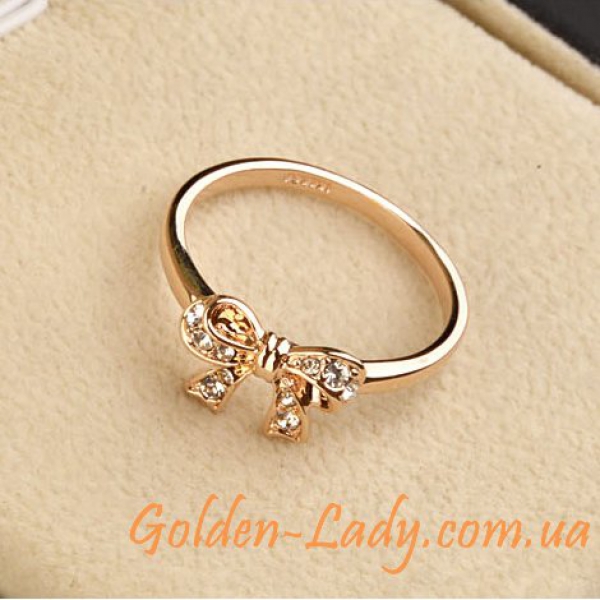 Кільце з блискучим бантиком "Lilly" 