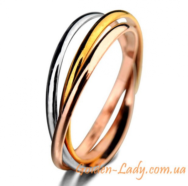 Тройное кольцо "Cartier Mini"