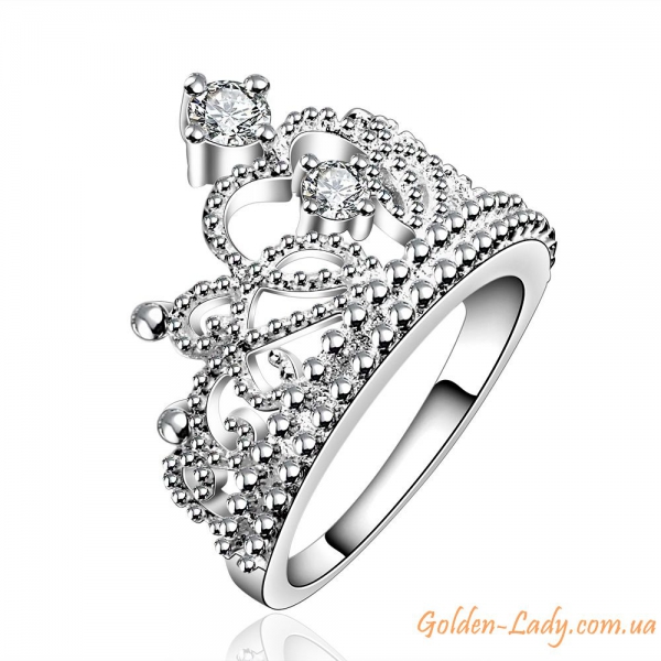 Кольцо в виде короны Silver Queen серебро 925