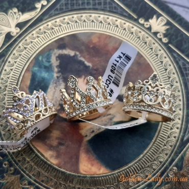 Кольцо в виде короны "Alice"