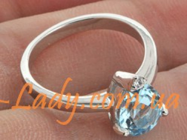 женское кольцо из серебра 925