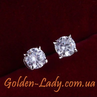 Серьги Classic New II Platinum