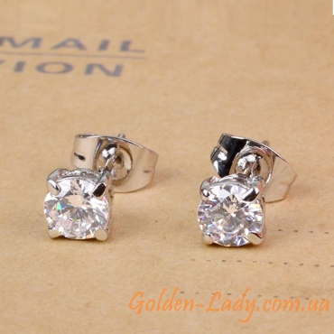 Серьги Classic New II Platinum