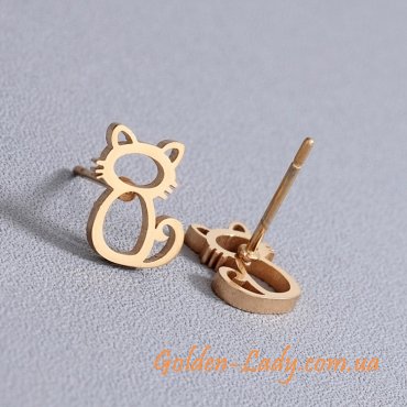 Сережки у вигляді кішок "New cat" 