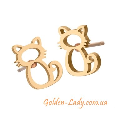 Сережки у вигляді кішок "New cat" 