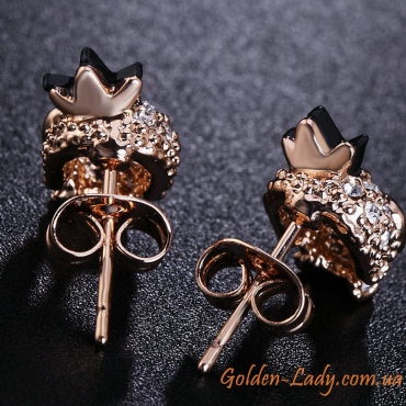 Серьги "Swarovski Skull"